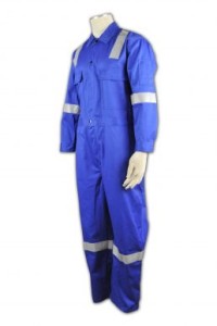 D107 custom overall uniforms reflective tape    flame retardant overalls oil and gas coveralls  summer weight coveralls 
